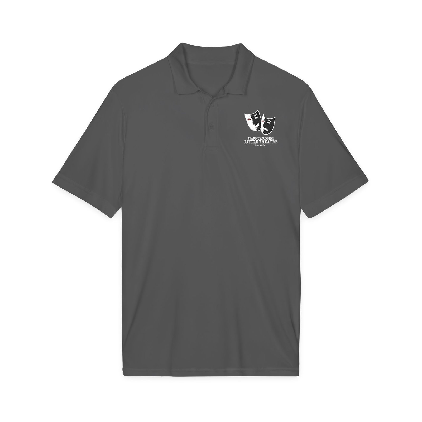 Theater Masks Polo Shirt Embroidered - Image 3